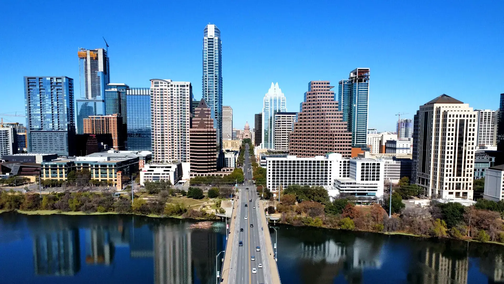 Wide shot of downtown Austin, where Fortitude Advisors HQ is located.
